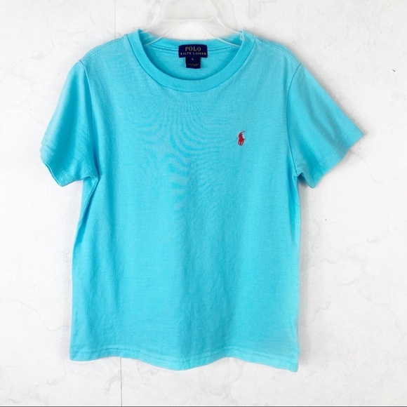 [Ralph Lauren] Light Blue Logo Tee - Picture 1 of 2